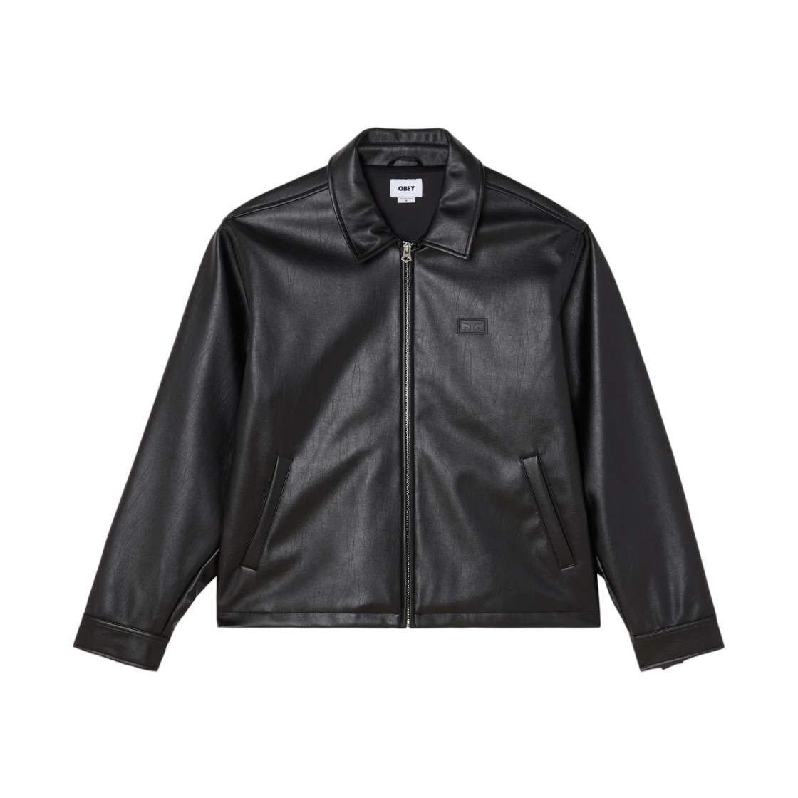 121800631 Obey Workman PU Jacket Black