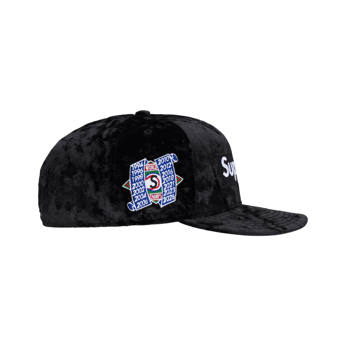 슈프림 크러쉬드 벨벳 박스 로고 뉴에라 블랙 - 26FW(Supreme Crushed Velvet Box Logo New Era Black - 26FW) - 2