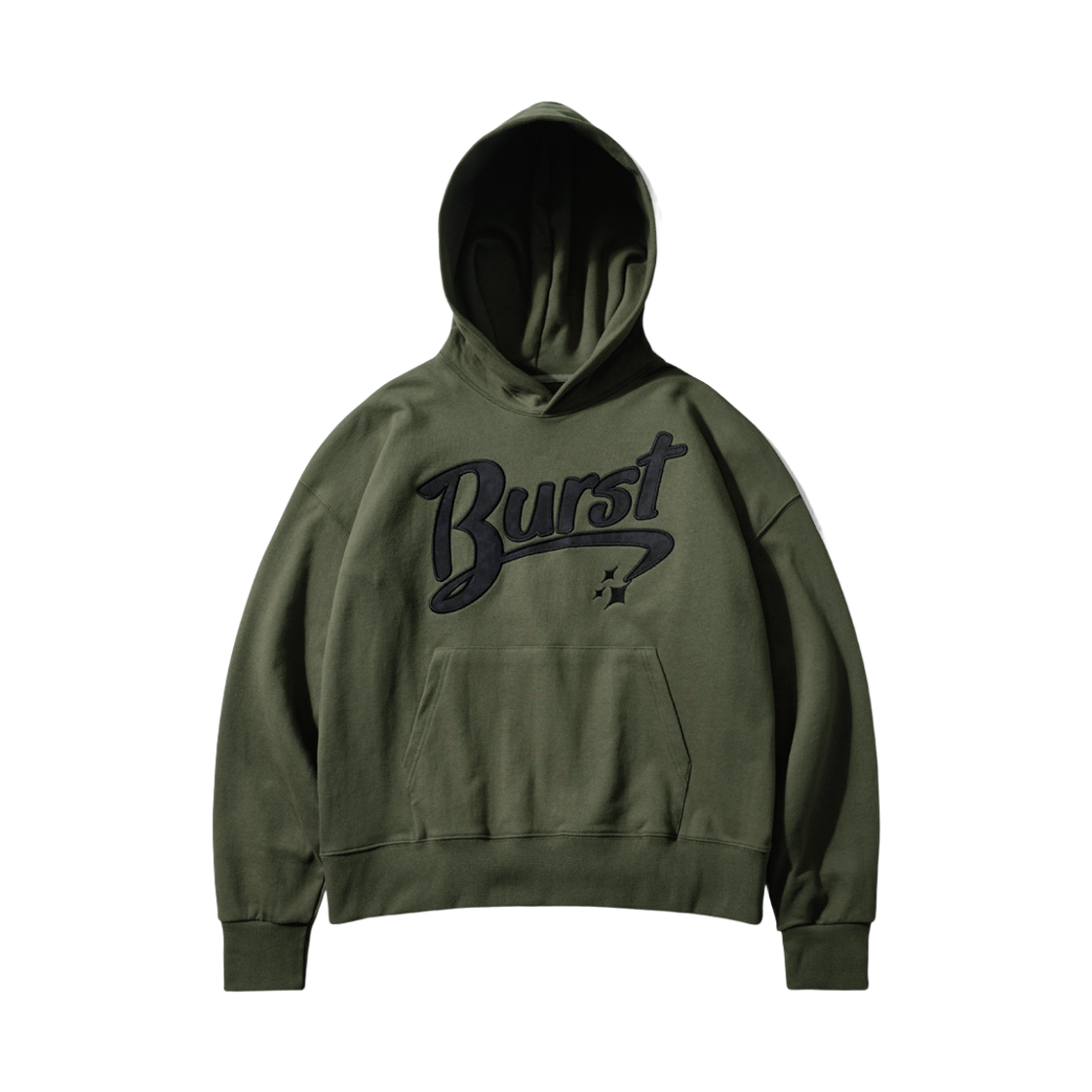 SHHD6724_Khaki_291 EZKATON Burst Heavy Cotton Hoodie Khaki SHHD6724