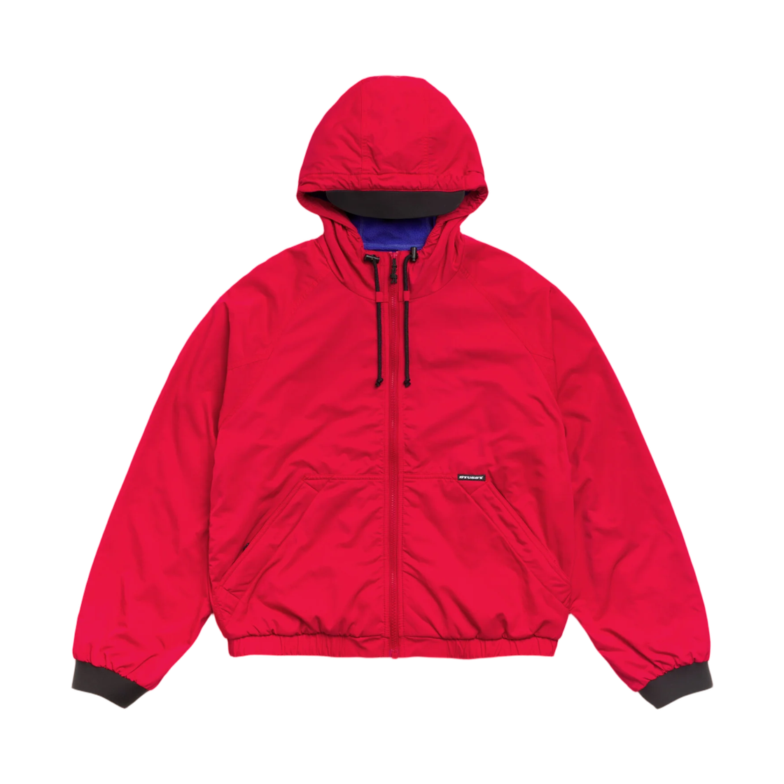 115964 Stussy Coastline Hooded Jacket Red