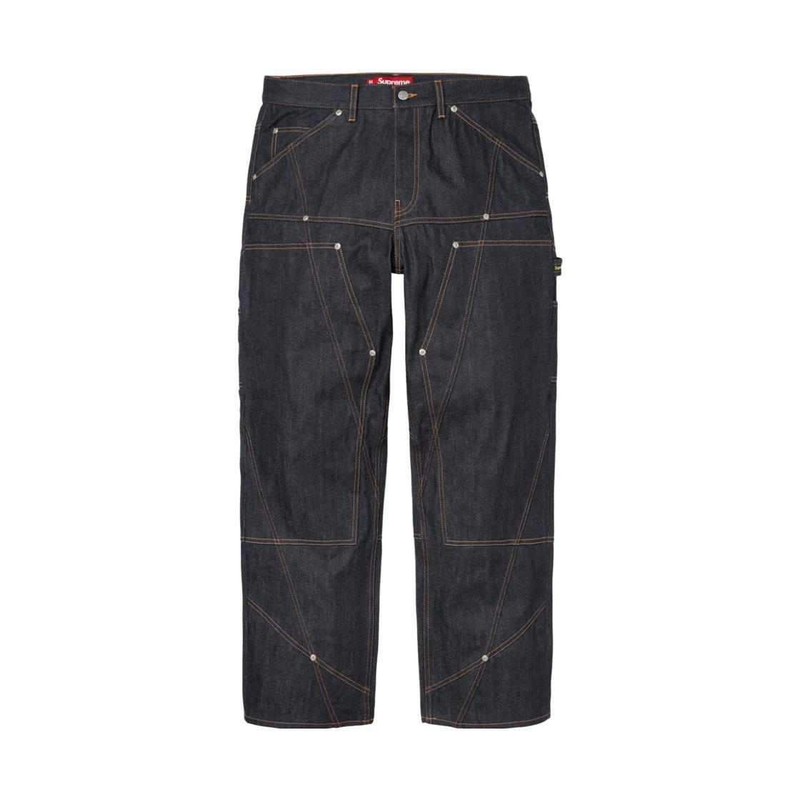- Supreme Paneled Double Knee Painter Pant Rigid Indigo - 26FW