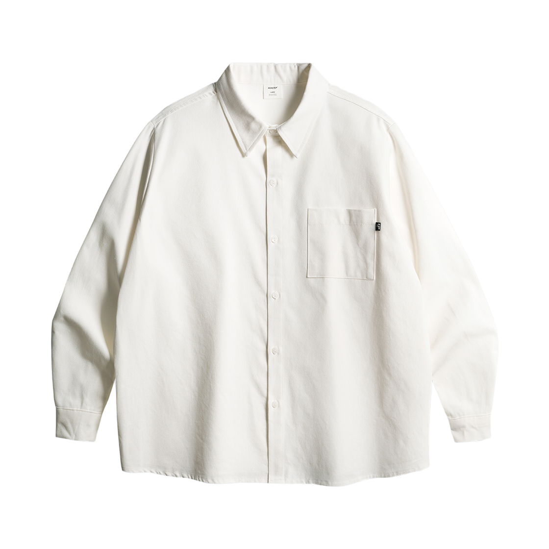SMLS4610_Cream_29 PERSTEP Oxford Heavy Loose Fit Shirt Cream SMLS4610