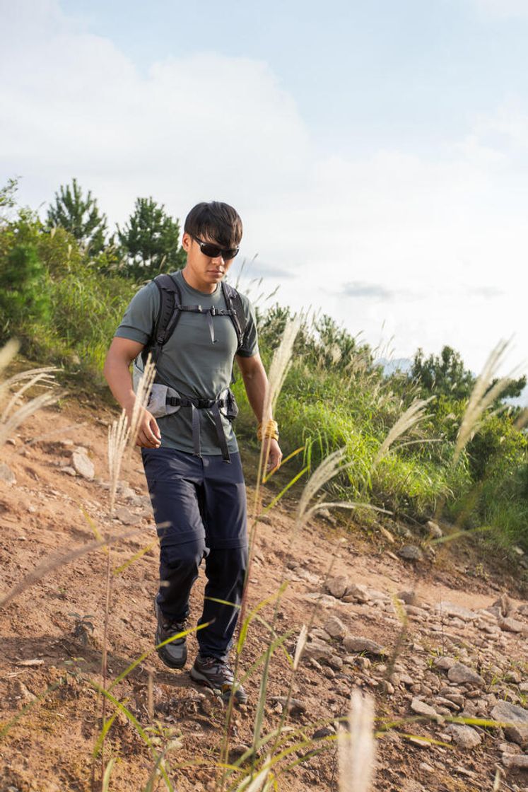 데카트론 남성 등산 반팔 티 MH100 스모크 그린(Decathlon Men's Hiking Short Sleeve T-Shirt MH100 Smoke Green) - 8