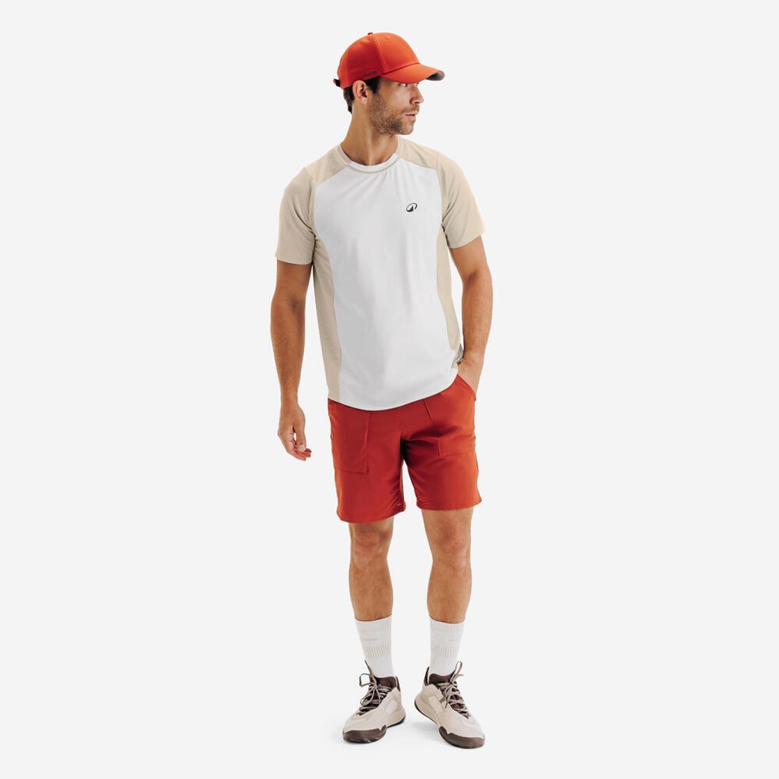 데카트론 남성 테니스 반팔 티 드라이 코튼 화이트(Decathlon Men's Tennis Short Sleeve T-Shirt Dry Cotton White) - 3