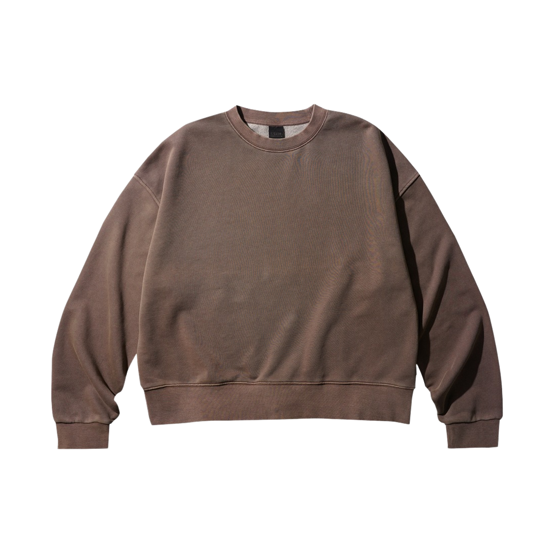 KJMT6899_mudbrown_29 EZKATON Ez Crop Pigment Sweatshirts Mudbrown KJMT6899
