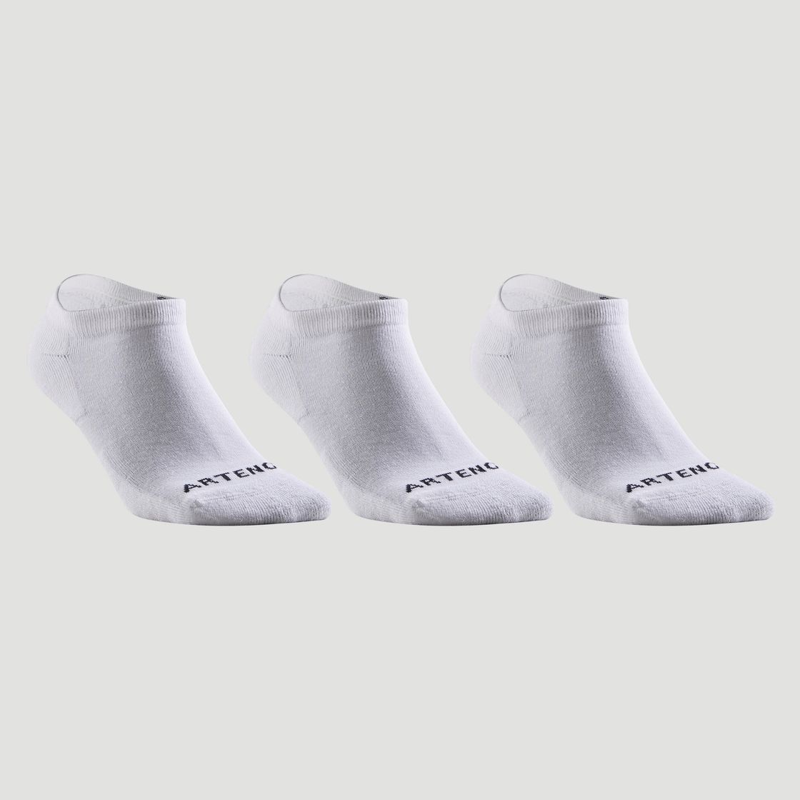 데카트론 라켓 스포츠 발목 양말 3켤레 RS100 화이트(Decathlon Racket Sports Ankle Socks 3 Pairs RS100 White) - 5