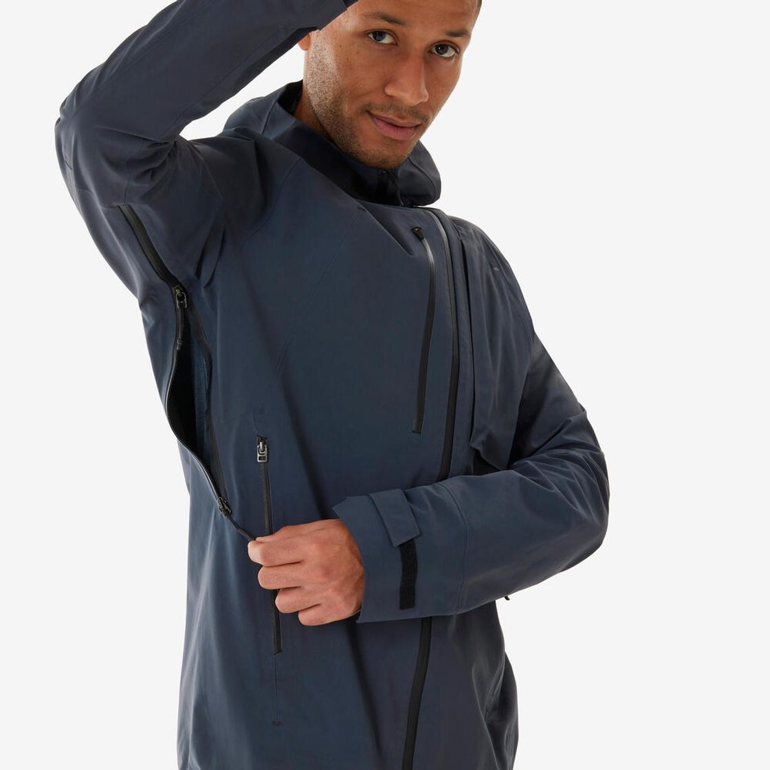 데카트론 남성 경량 방수 등산 재킷 MH900 슬레이트 그레이(Decathlon Men's Lightweight Waterproof Hiking Jacket MH900 Slate Grey) - 9