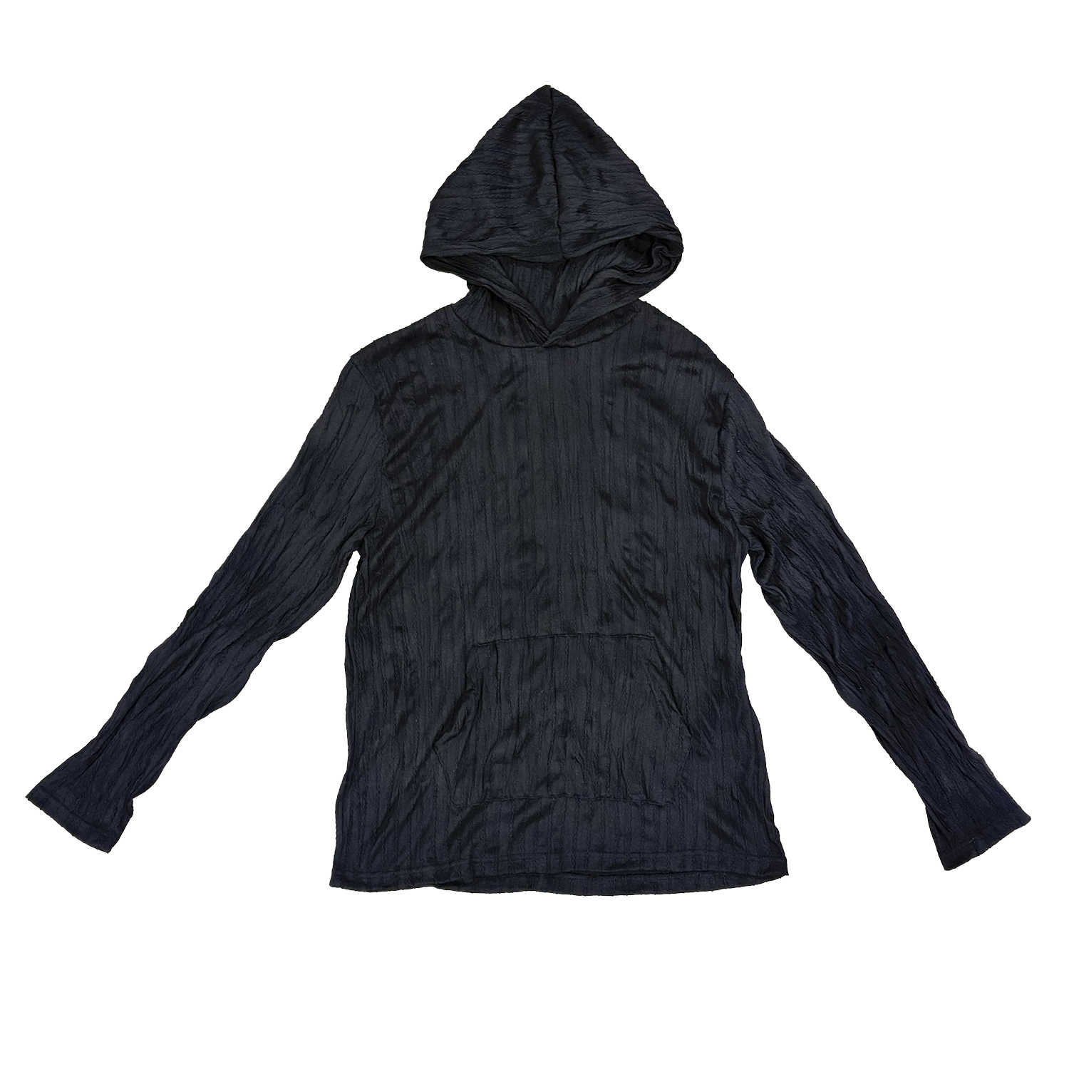 쎄르페 링클 후디 블랙(SSERPE Wrinkle Hoodie Black)