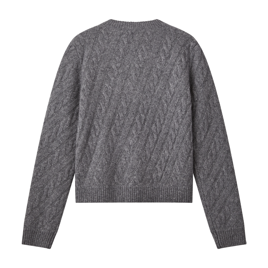 슈슈통 우먼 케이블 니트 가디건 그레이 - 26FW(Shushu/Tong Women Cable Knit Cardigan Grey - 26FW) - 2