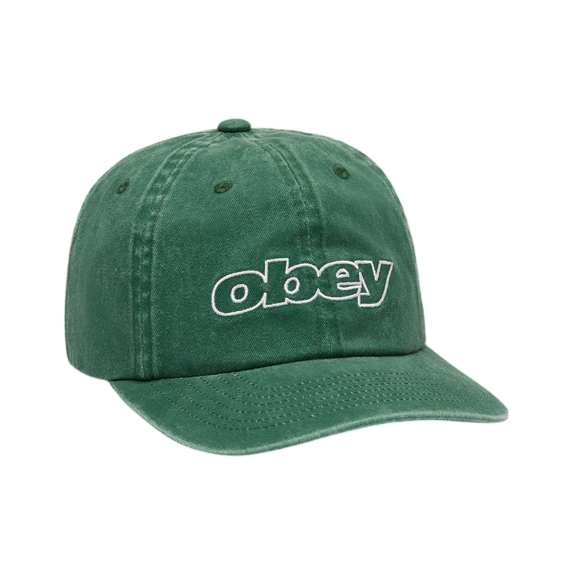 100580450 Obey Pigment Outline Delta 6 Panel SB Pigment Pine Green