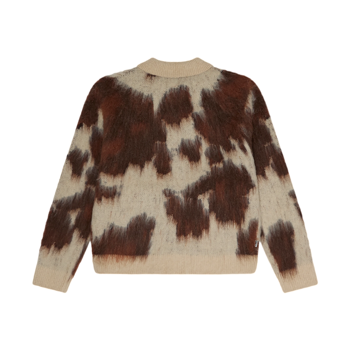 오베이 카우 패턴 집 스웨터 카우 멀티(Obey Cow Pattern Zip Sweater Cow Multi) - 2