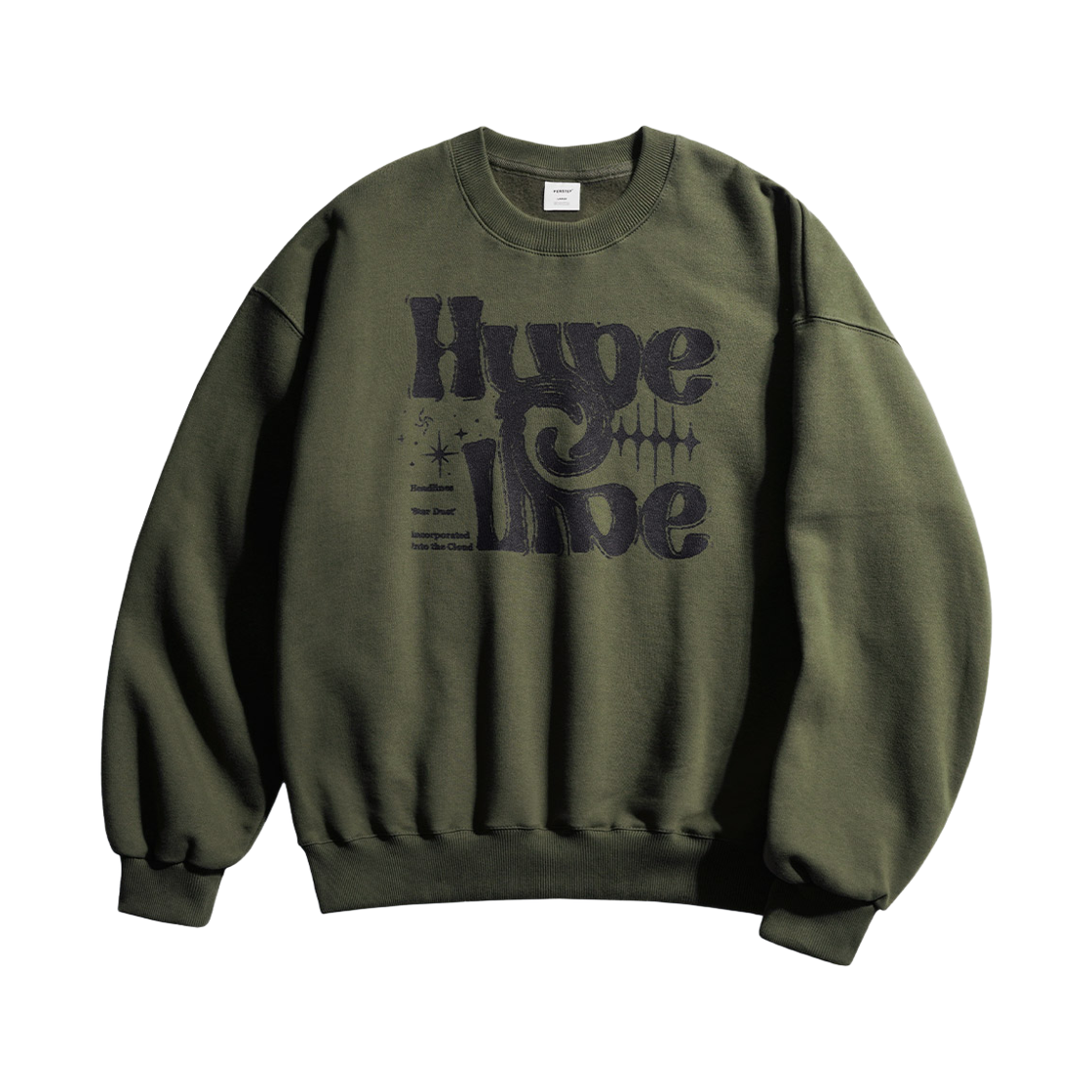 HYMT4607_Khaki_291 PERSTEP Hype Sweat Shirt Khaki HYMT4607