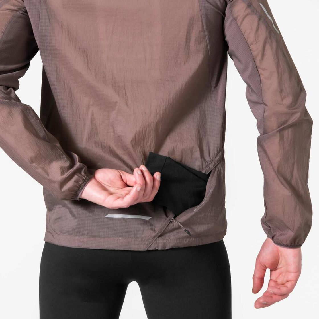 데카트론 남성 울트라라이트 러닝 윈드 자켓 런 500 쿼츠 브라운(Decathlon Men's Ultralight Running Wind Jacket Run 500 Quartz Brown) - 9
