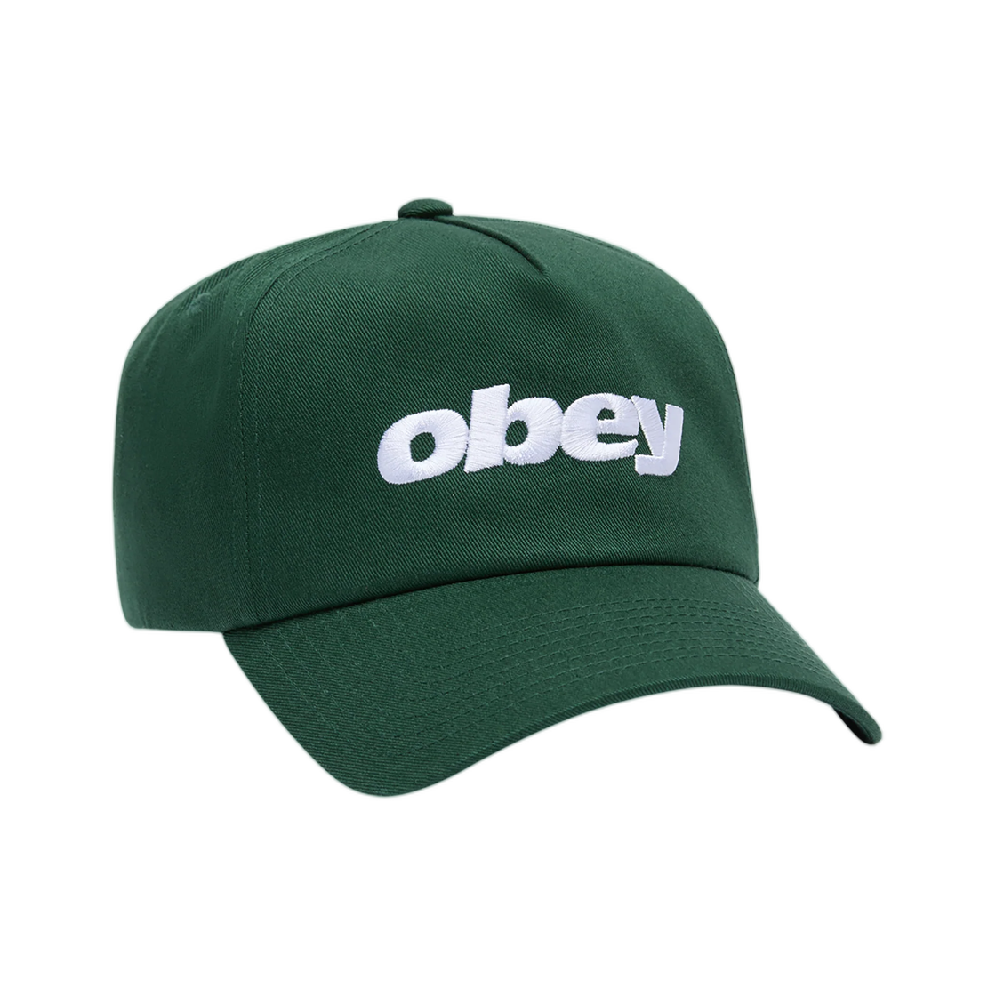 100490146 Obey Delta 5 Panel Snapback Posy Green