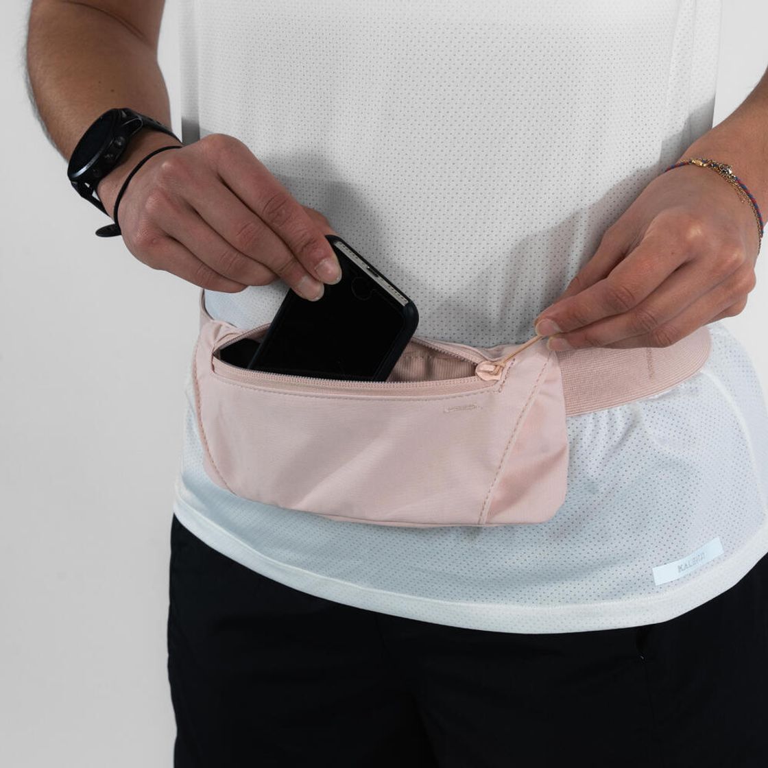 데카트론 러닝 스마트폰 벨트 베이직 2 쿼츠 핑크(Decathlon Running Smartphone Belt Basic 2 Quartz Pink) - 2