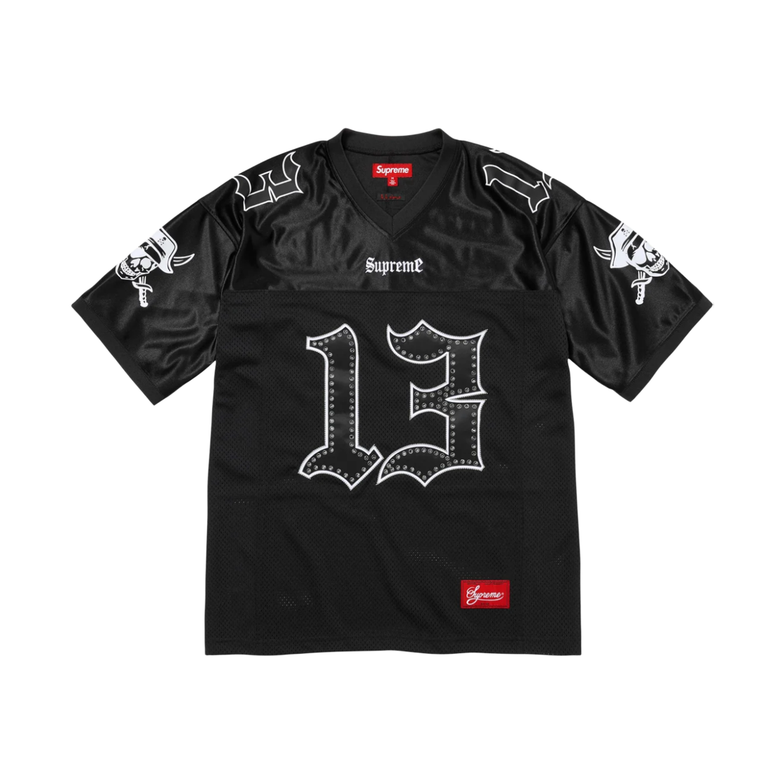 - Supreme x B.B. Simon Football Jersey Black - 26FW