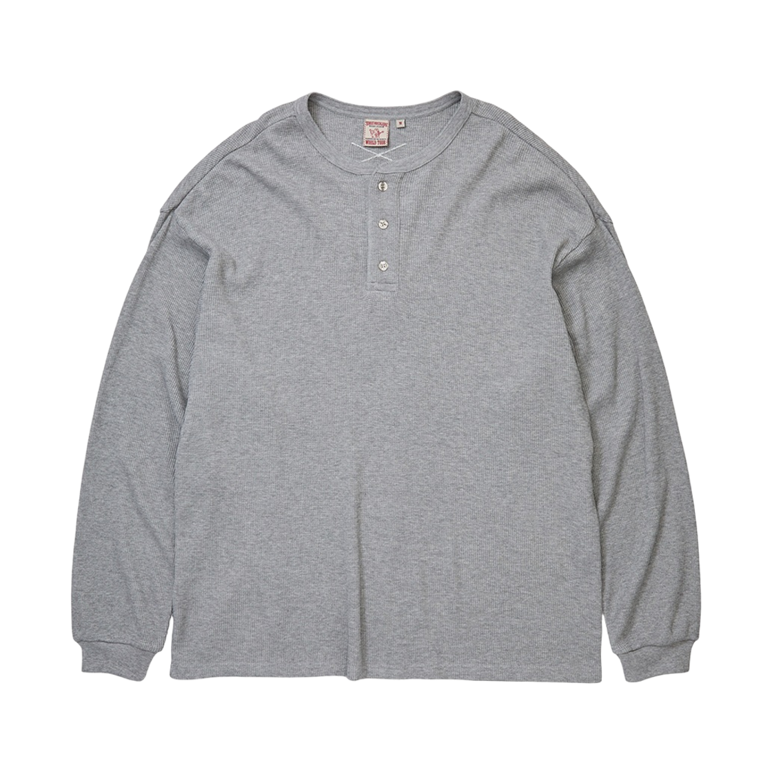 트루릴리젼 와플 헨리넥 롱슬리브 - 멜란지 그레이(True Religion Waffle Henley Long Sleeve - Melange Grey)