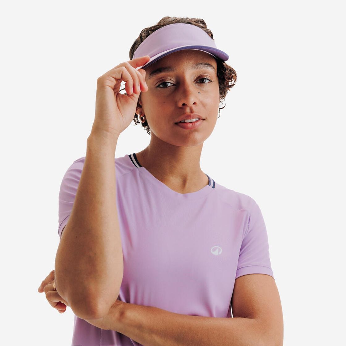데카트론 여성 테니스 크루넥 반팔 티 드라이 라일락 퍼플(Decathlon Women's Tennis Crew Neck Short Sleeve T-Shirt Dry Lilac Purple) - 4