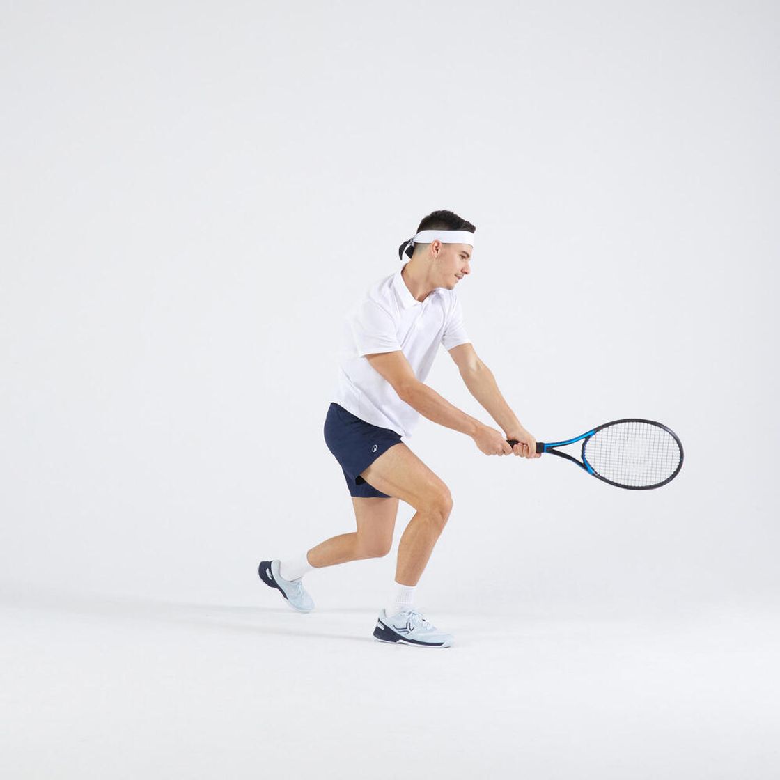 데카트론 남성 테니스 반바지 에센셜 100 스틸 블루(Decathlon Men's Tennis Shorts Essential 100 Steel Blue) - 2
