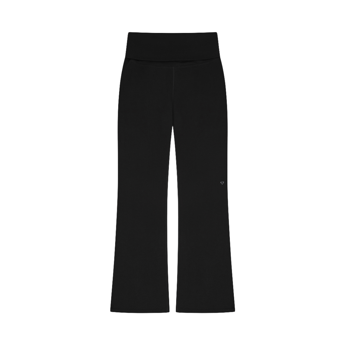 베리시 이즈핏 폴드오버웨이스트 부츠컷 레깅스 블랙(Verish EASE FIT Foldover Waist Flare Legging Black)