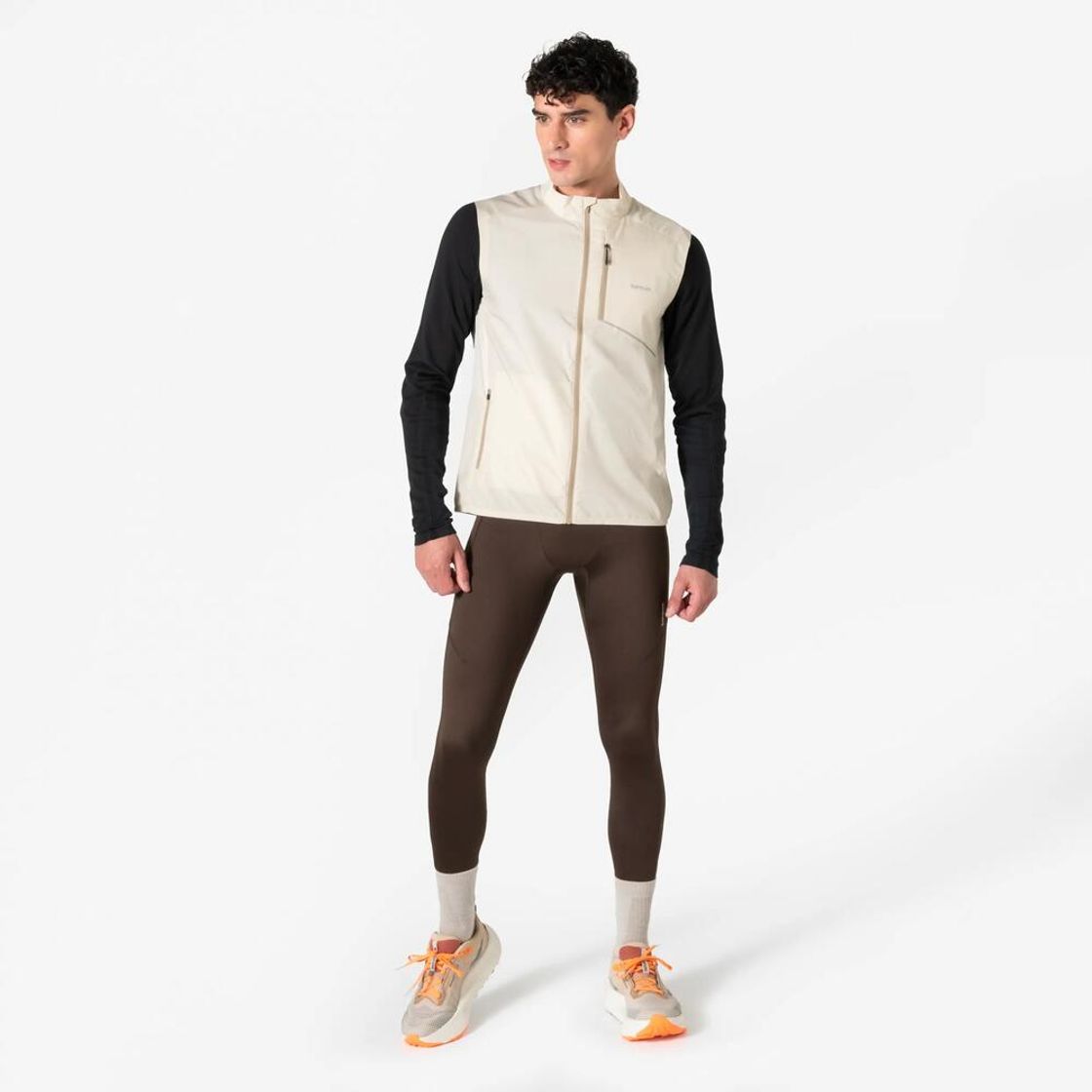 데카트론 남성 러닝 타이츠 런 드라이 플로우 카카오 브라운(Decathlon Men's Running Tights Run Dry Flow Cacao Brown) - 5
