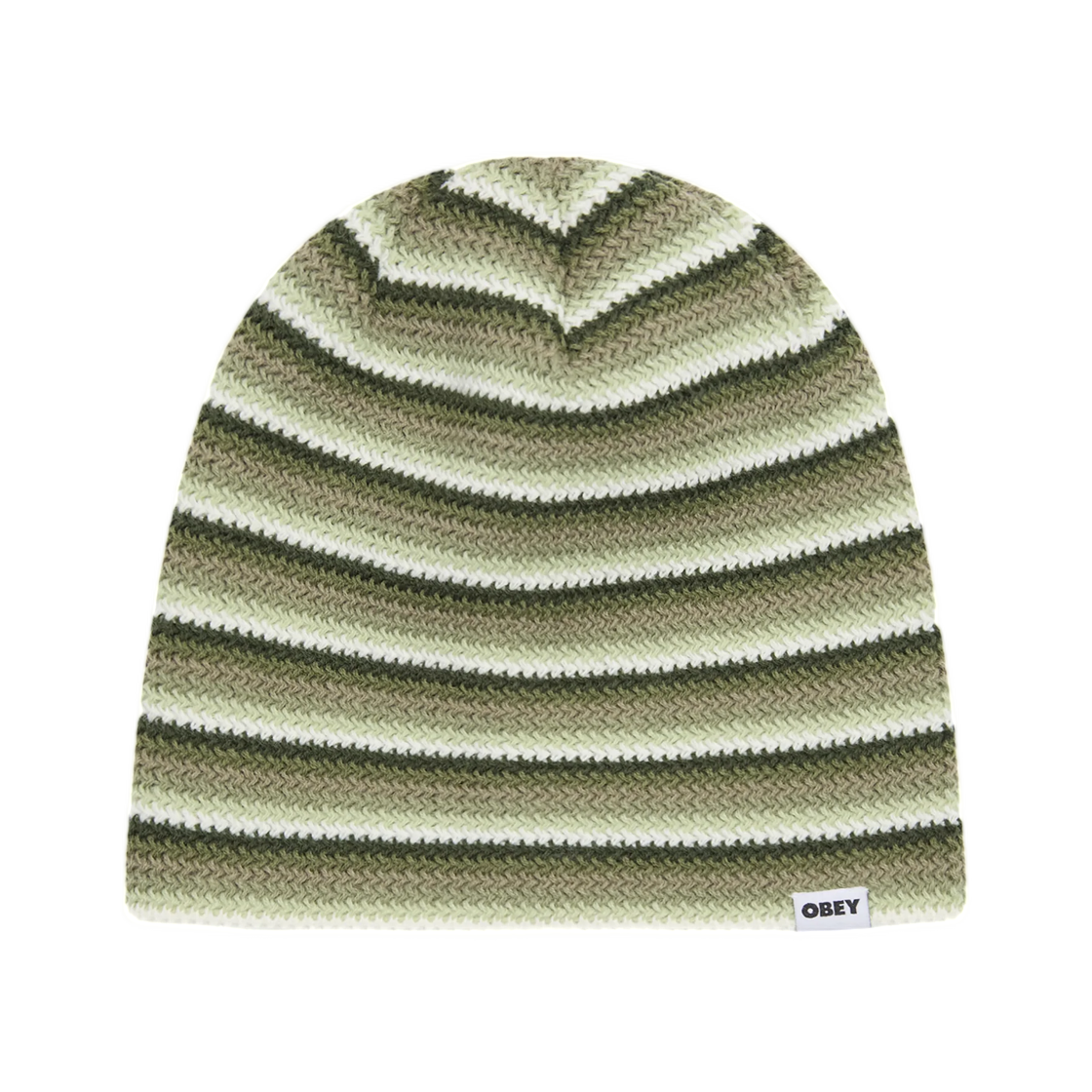 100030242 Obey Broadcast Beanie Kombu Green Multi