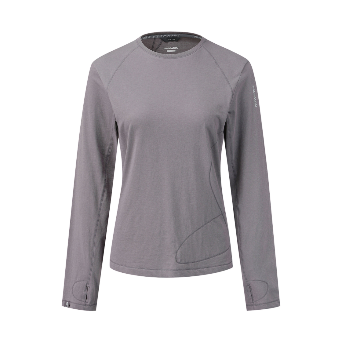 LD0404400 (W) Salomon Spiral Long Sleeve Grayish Purple
