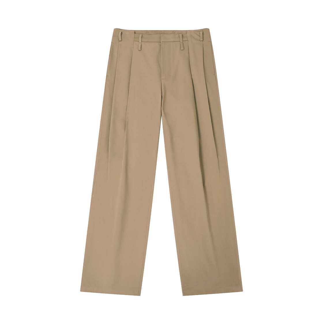 에스티유 아치 플리츠 코튼 팬츠 인 베이지(STU Arch Pleat Cotton Pants In Beige)
