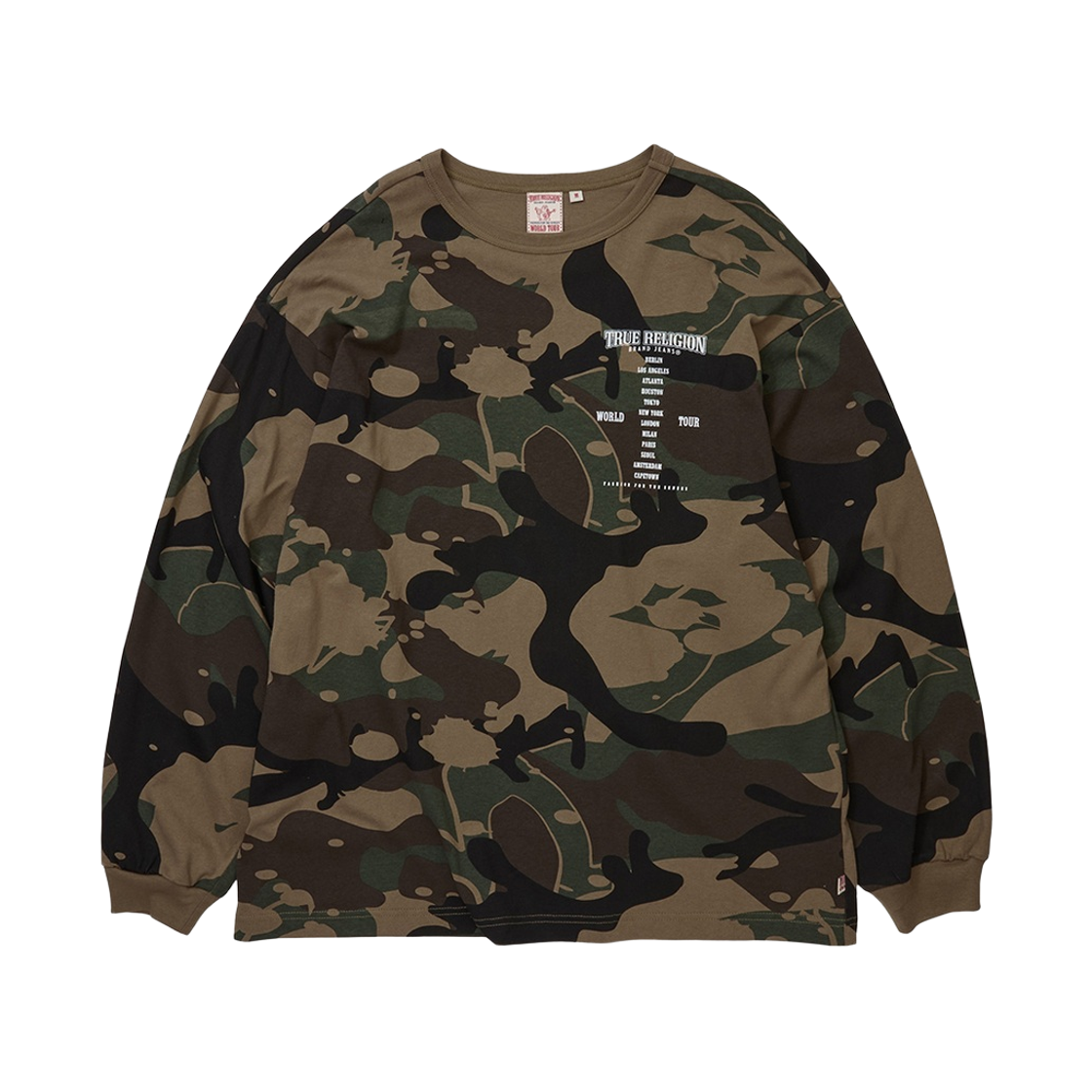 TRB3LSU102CAM True Religion Worldtour Long Sleeve (Camo Print) - Camo