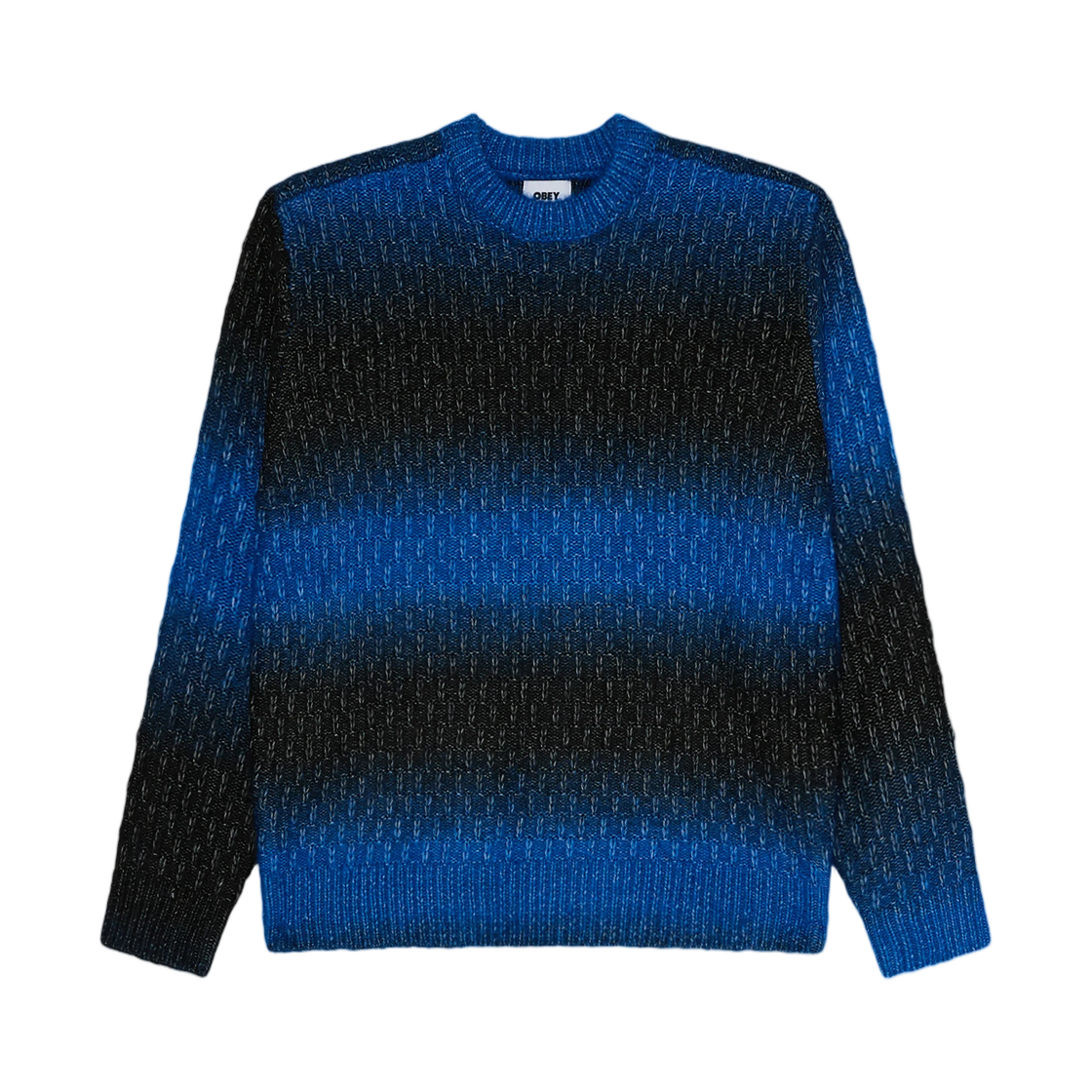 151000127 Obey Haze Gradient Sweater Blue Multi