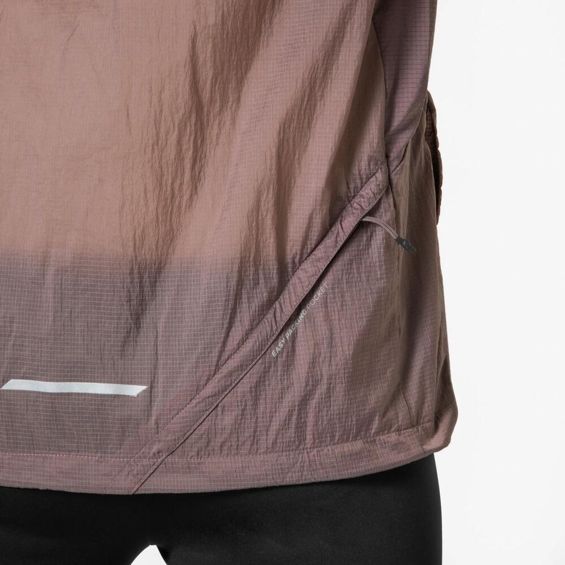 데카트론 남성 울트라라이트 러닝 윈드 자켓 런 500 쿼츠 브라운(Decathlon Men's Ultralight Running Wind Jacket Run 500 Quartz Brown) - 5