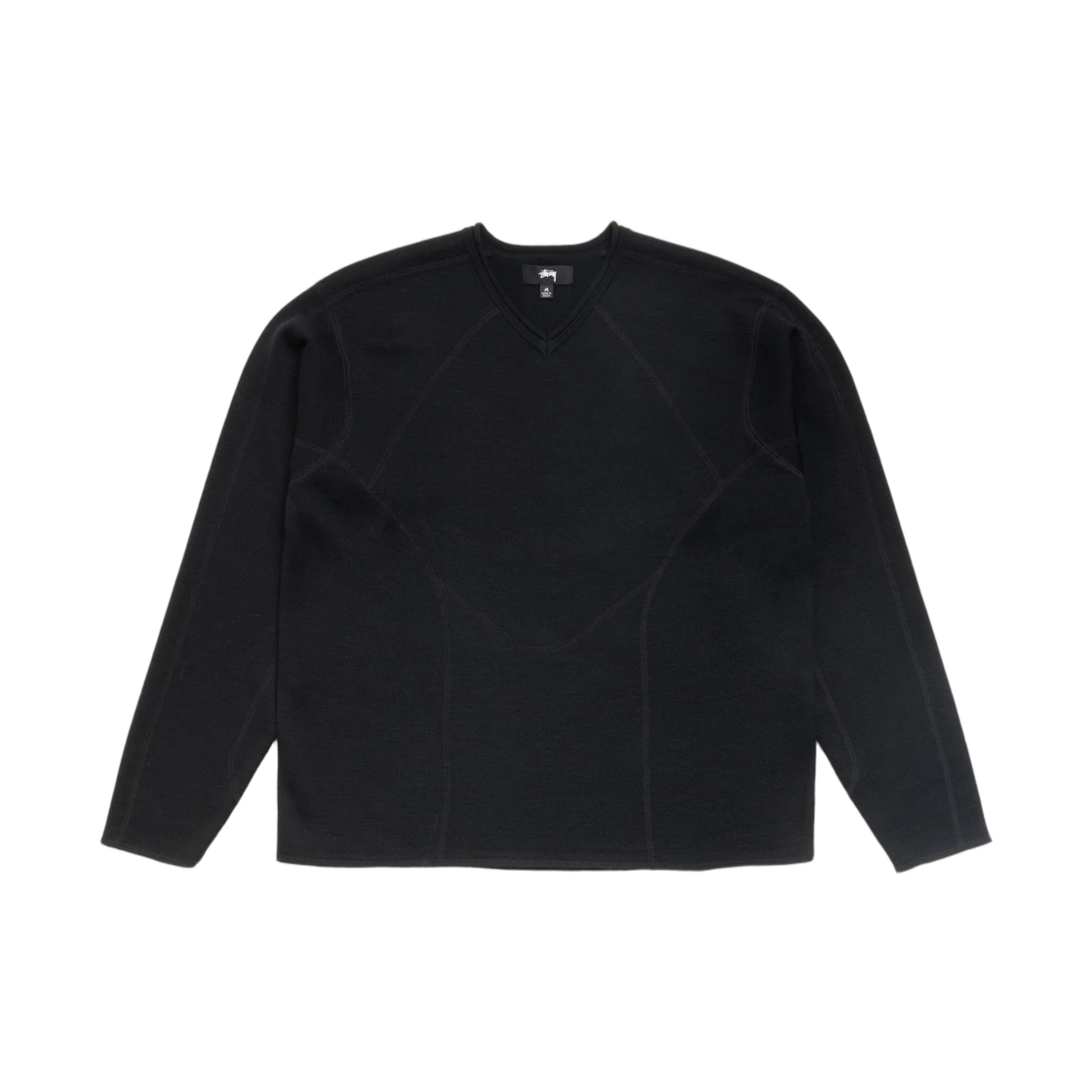 117312 Stussy Wave Knit Sweater Black