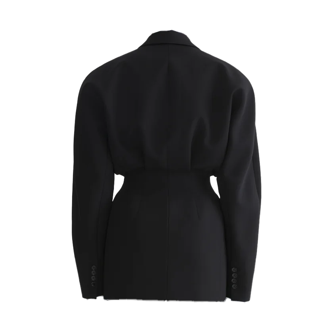 (W) 뮈글러 신치드 자켓 블랙((W) Mugler Cinched Jacket Black) - 2