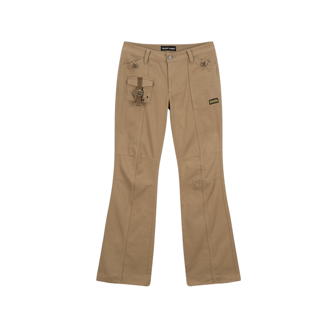 베이컨트 아카이브 메티 코튼 부츠컷 팬츠 베이지(Vacant Archive Meti Cotton Bootcut Pants Beige)