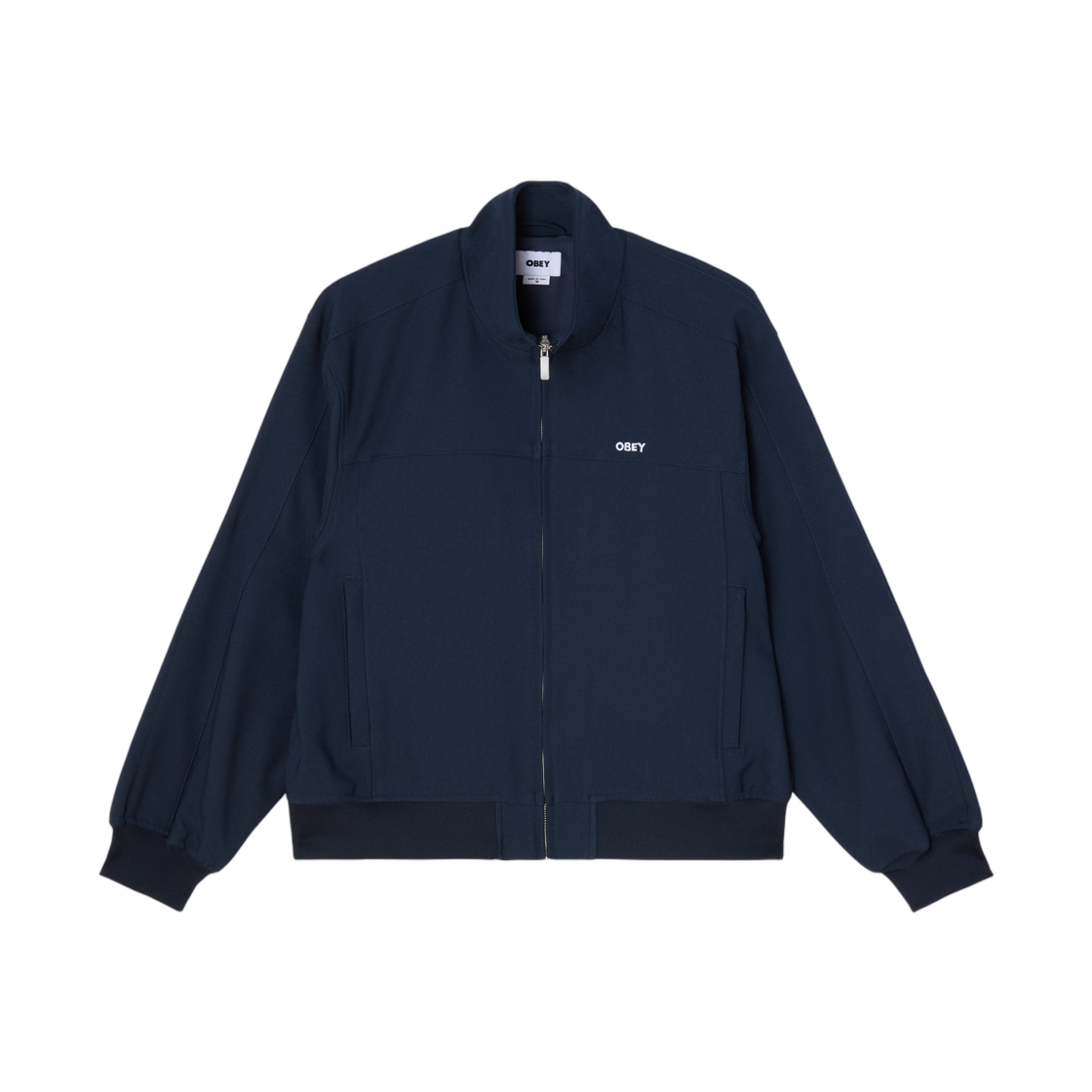 121800630 Obey Tailored Track Jacket Navy