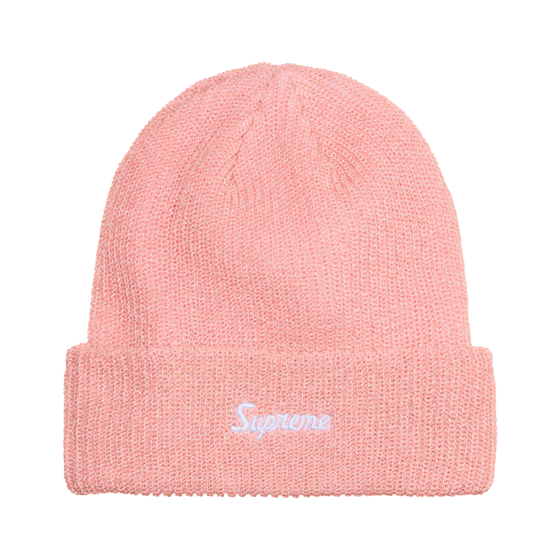 - Supreme Loose Gauge Beanie Pink Reflective - 26FW