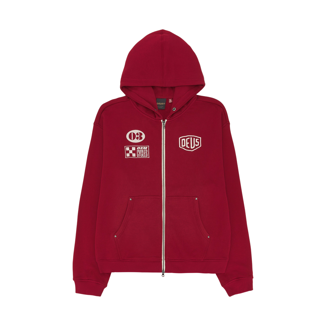 데우스 엑스 마키나 커스텀 집 후드 레드(Deus Ex Machina Custom Zip Hoodie Red) - 1