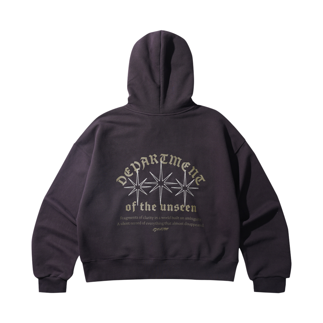 SJHD6910_darkpurple_29 EZKATON Gothic Dept Hoodie Darkpurple SJHD6910