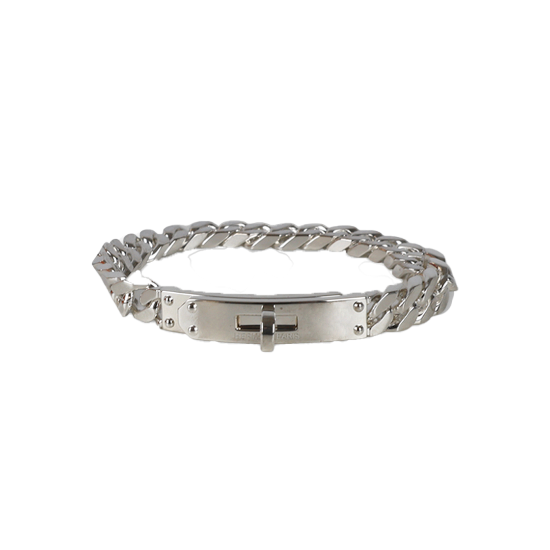 ITPRPVVA8LIW Hermes Kelly Gourmette Bracelet