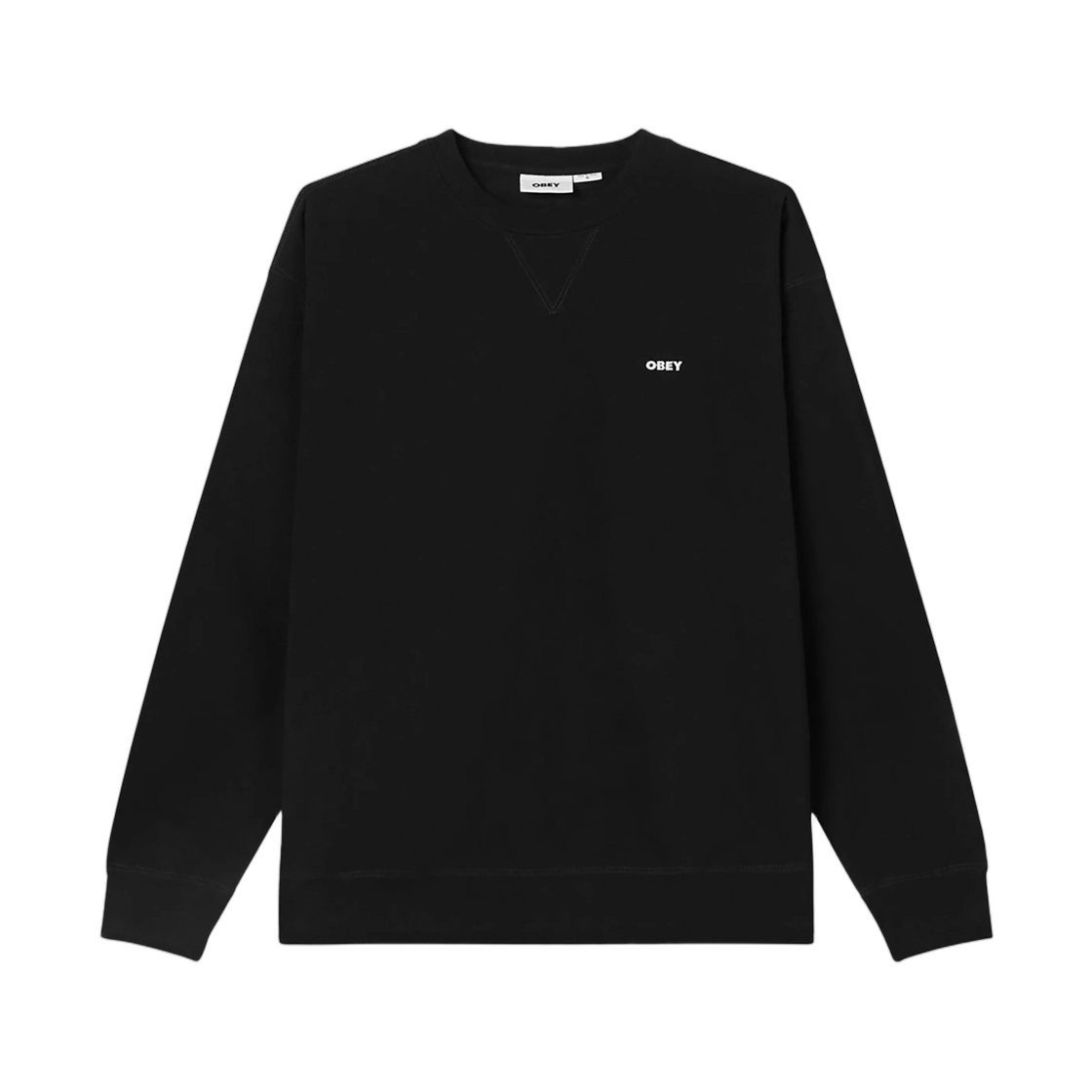 112480152 Obey Established Works Bold II Crewneck Black
