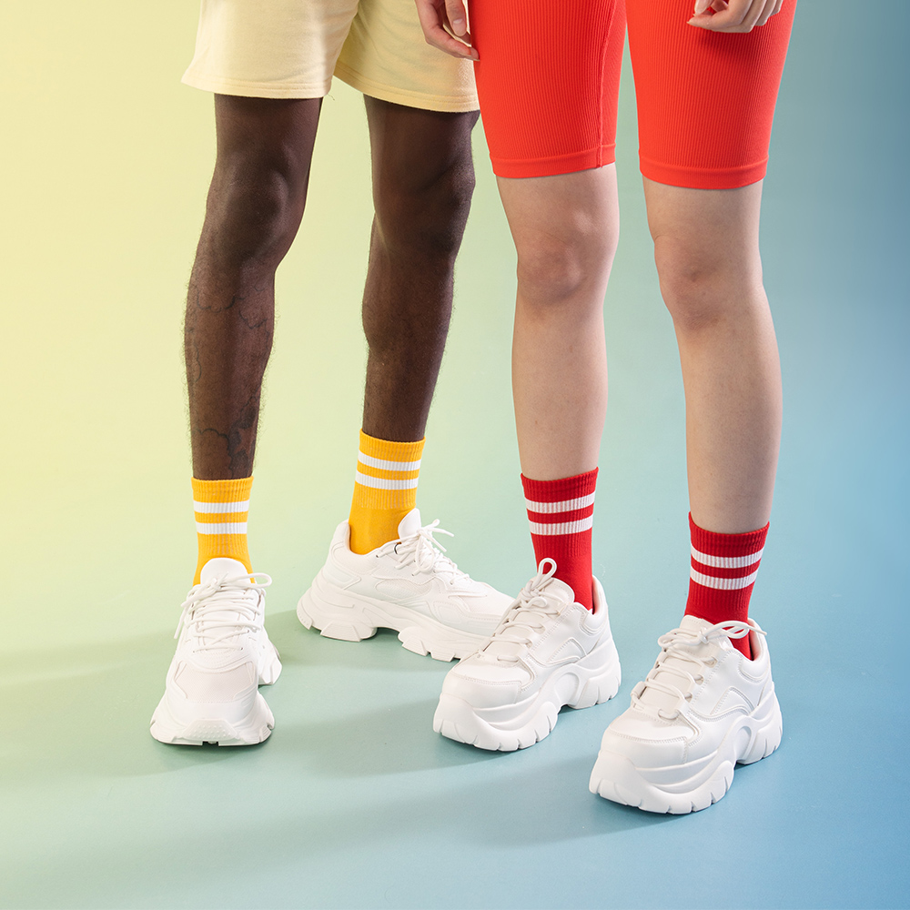 잇마이삭스 3D Ketchup&Mustard 케첩 머스타드 삭스 양말 (2 pairs)(Eat My Socks 3D Ketchup&Mustard (2 pairs)) - 4