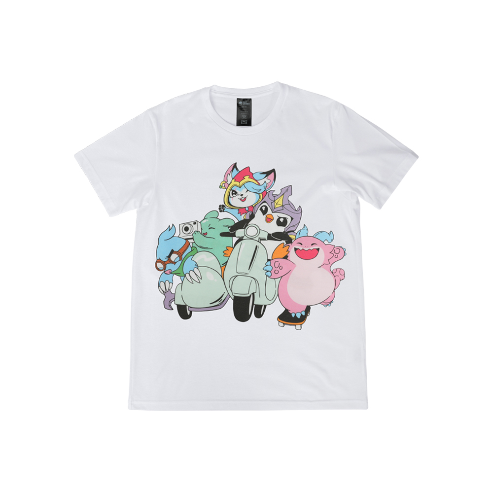 TFT 꼬마 전설이 스쿼드 반팔티 - One Size(Teamfight Tactics Little Legends Squad Tee - One Size)