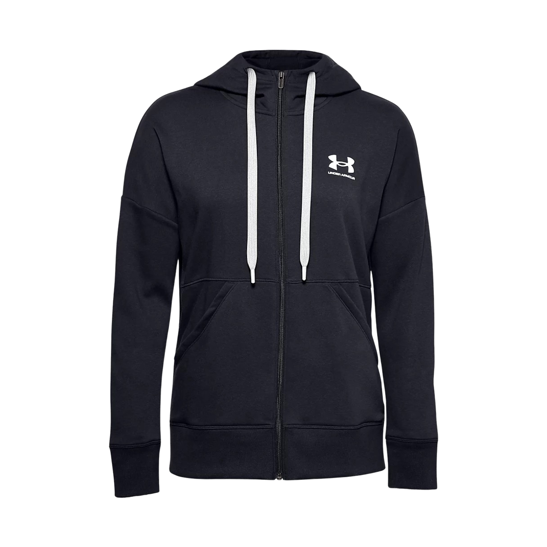 1356400-001 (W) Under Armour Rival Fleece Full Zip Hoodie Black
