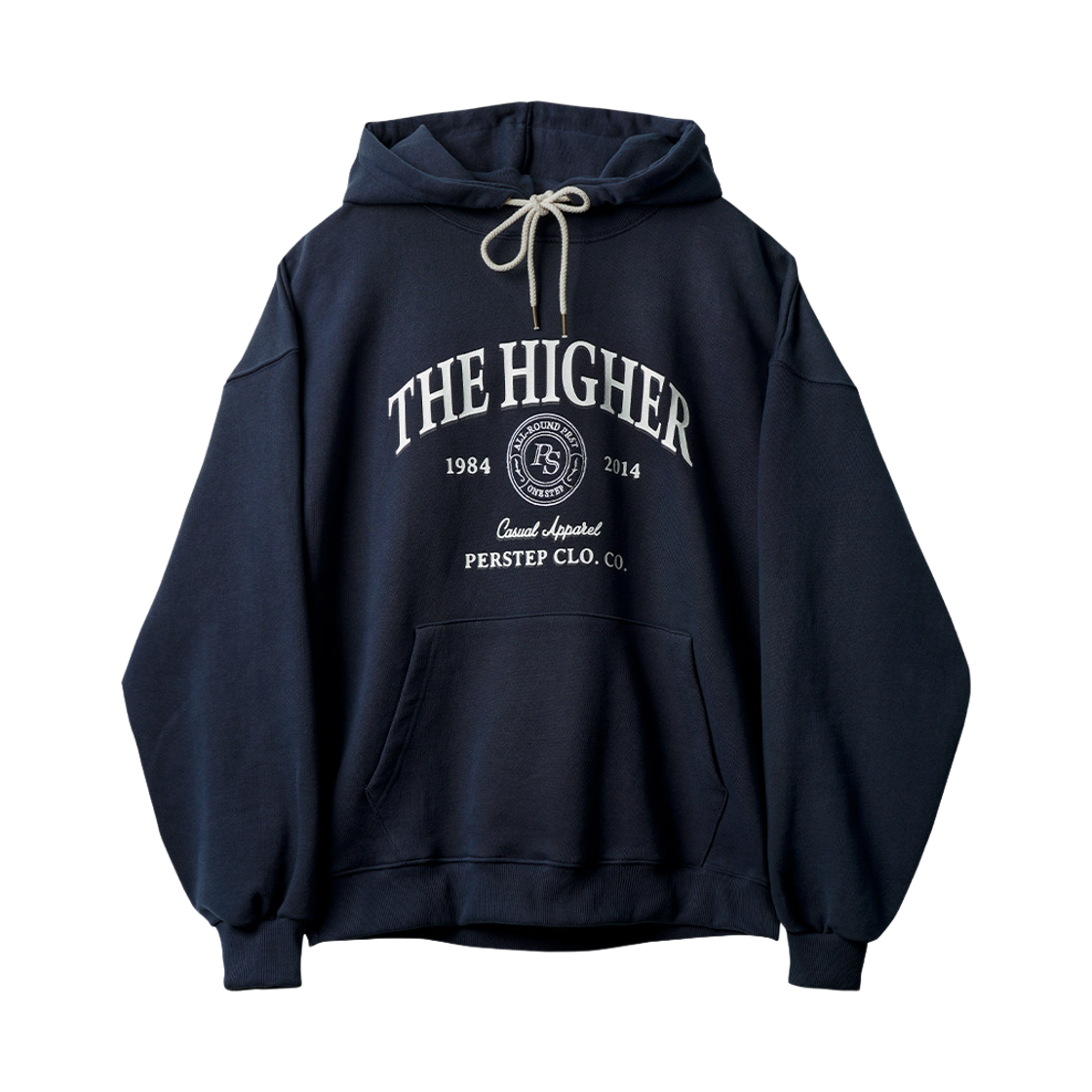 JUHD4665_Navy_291 PERSTEP The Higher Heavyweight Hoodie Navy JUHD4665