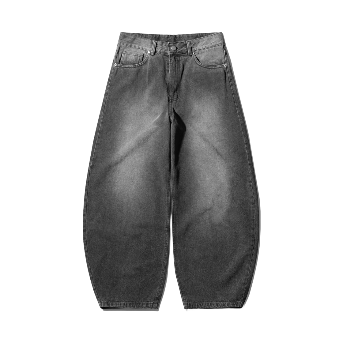 MMLP6920_gray_29 EZKATON Mist Ballon wide denim pants Gray MMLP6920