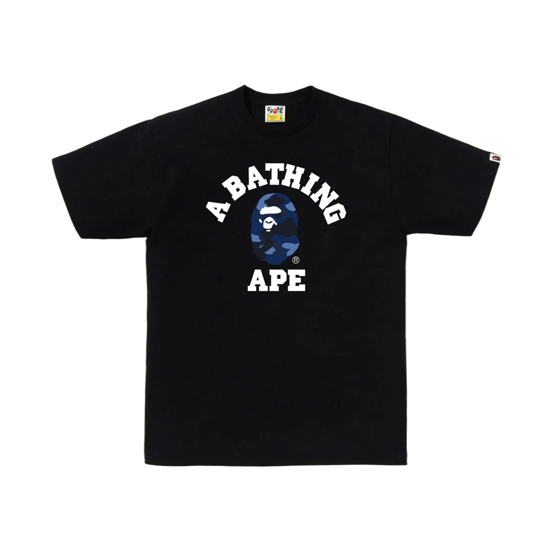 - BAPE Color Camo College T-Shirt Black Navy
