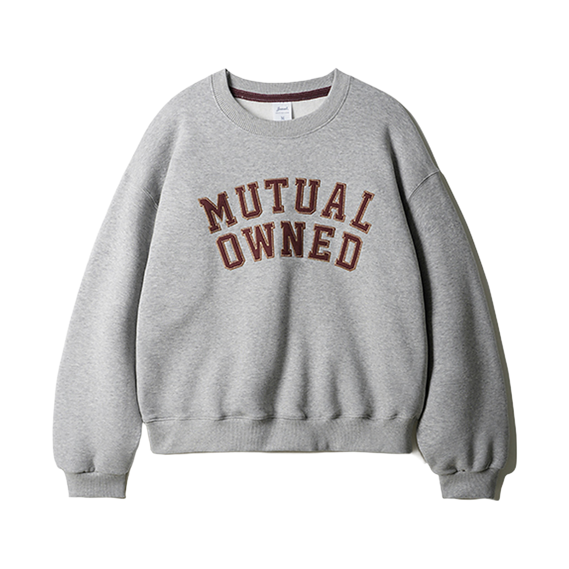 HSMT2717_gray_29 JEMUT Owned Crop Sweat Shirts Gray HSMT2717