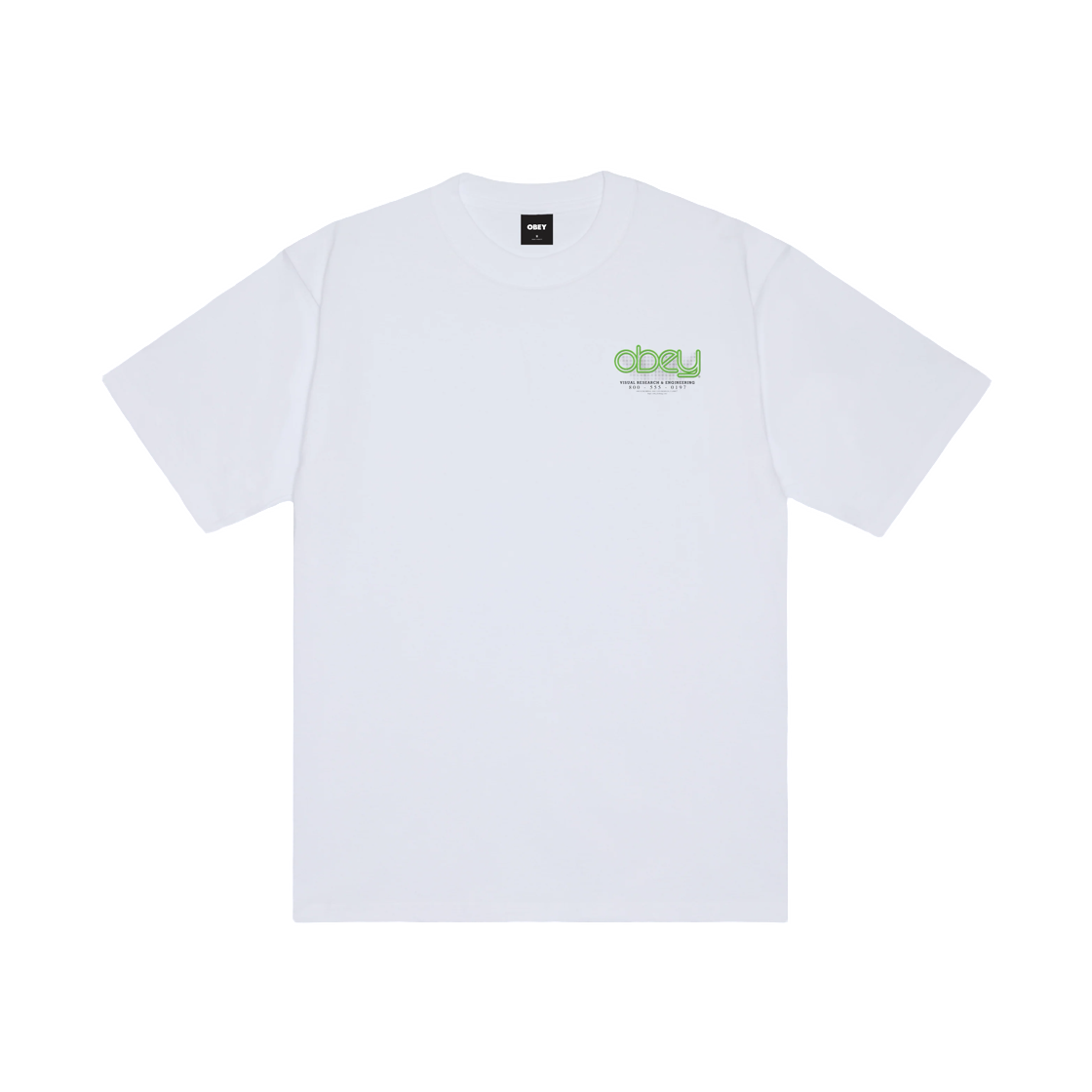 오베이 비쥬얼 리서치 헤비웨이트 티셔츠 화이트(Obey Visual Research Heavyweight T-Shirt White) - 2