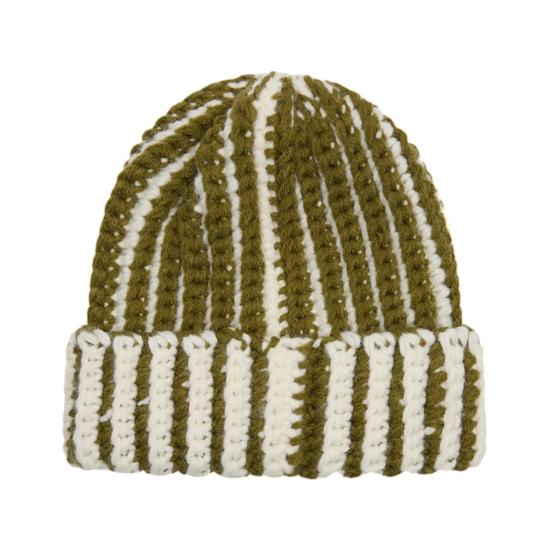 오베이 스카우트 청키 비니 모스 그린 멀티(Obey Scout Chunky Beanie Moss Green Multi) - 2