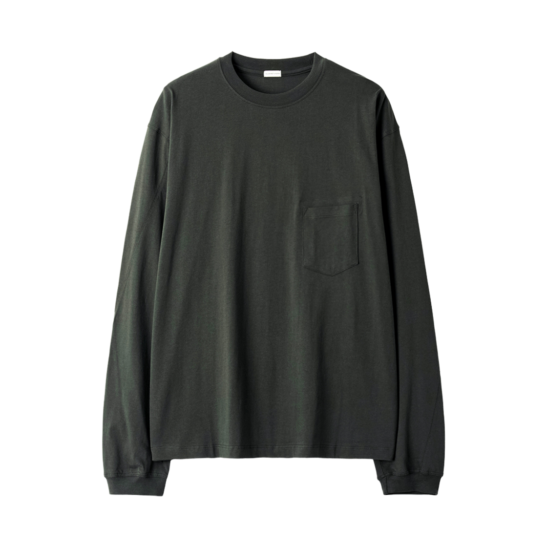 YPA26AWLS01GR YOUCHE SI Slant Long Sleeve Tee Moss Green